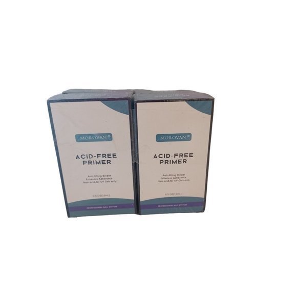 Morovan Acid Free Primer Anti Lift Binder for nail gel new old stock 4 CT - Picture 2 of 13